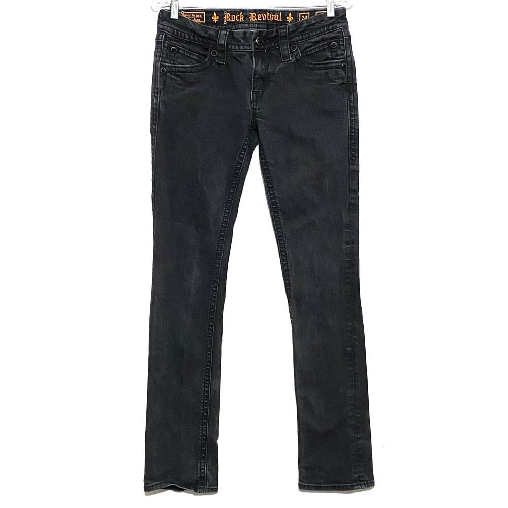 Rock Revival Dark Gray Skinny Jeans